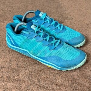 Merrell Vapor Glove 3 Womens Teal Barefoot Running Shoes J62370 Size 10.5
